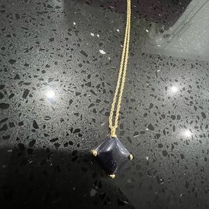 Kendra Scott - gold chain /blue sparkle stone